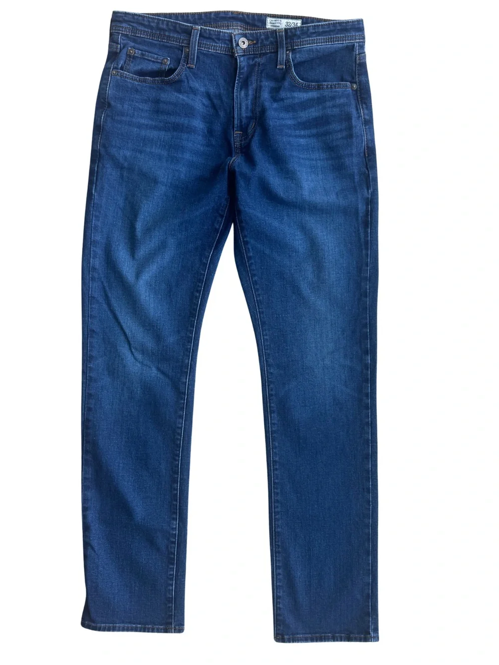 Cremieux 32 X 34 Premium Denim Straight Leg Stretch Jeans Medium Wash 5-Pocket